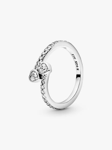 To Funklende Hjerter Ring
