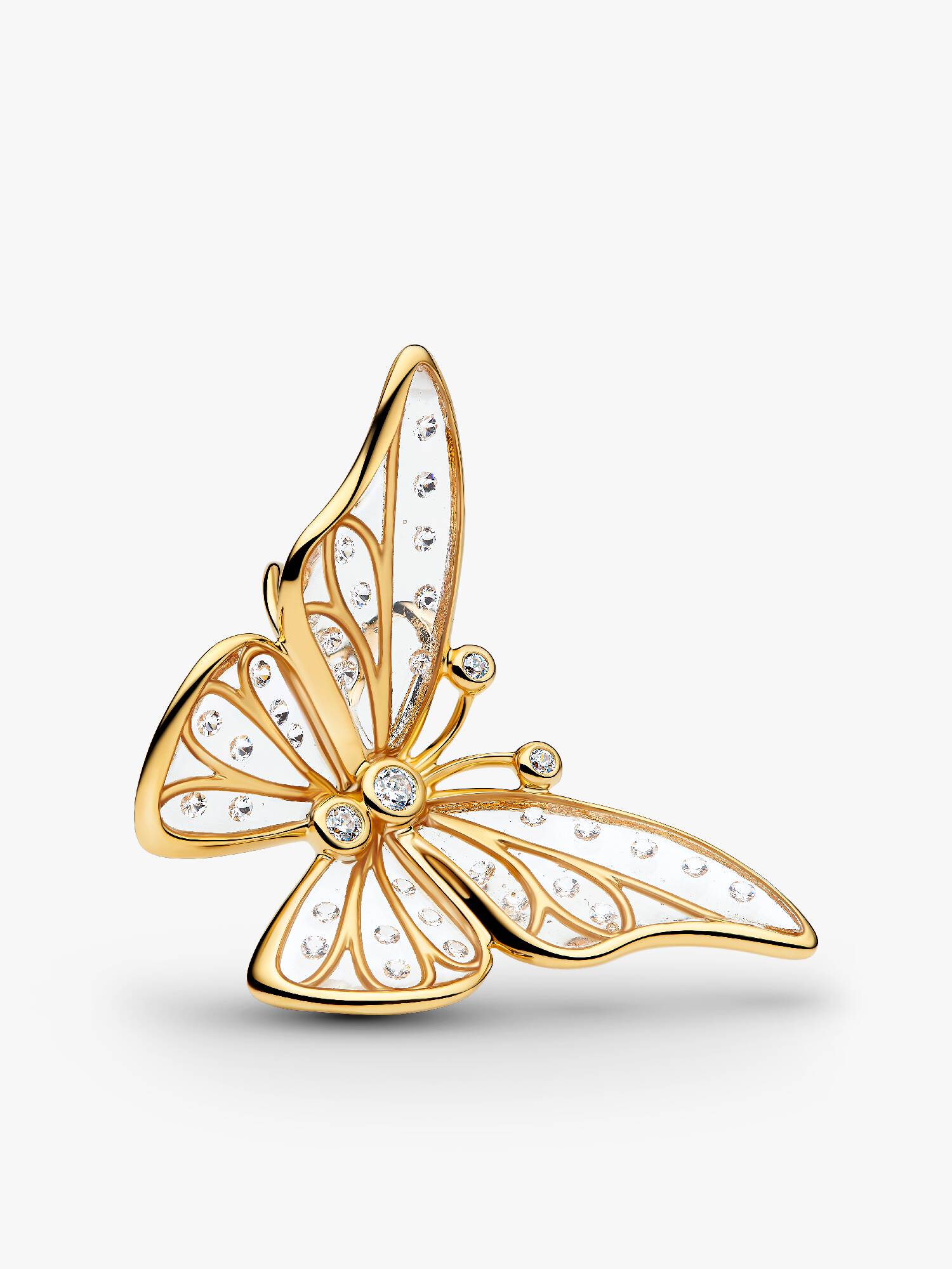 Overdimensjonert Sommerfugl Openwork Charm