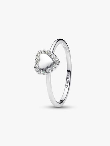 Inngraverbar Hjerte Halo Ring