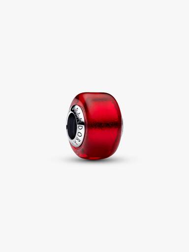 Rødt Muranoglass Charm