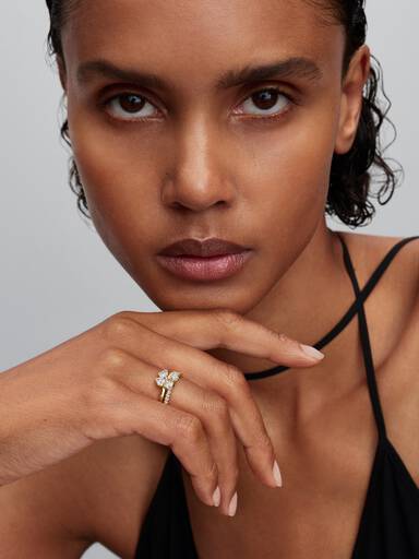 Funklende Kløver Delbar Ring