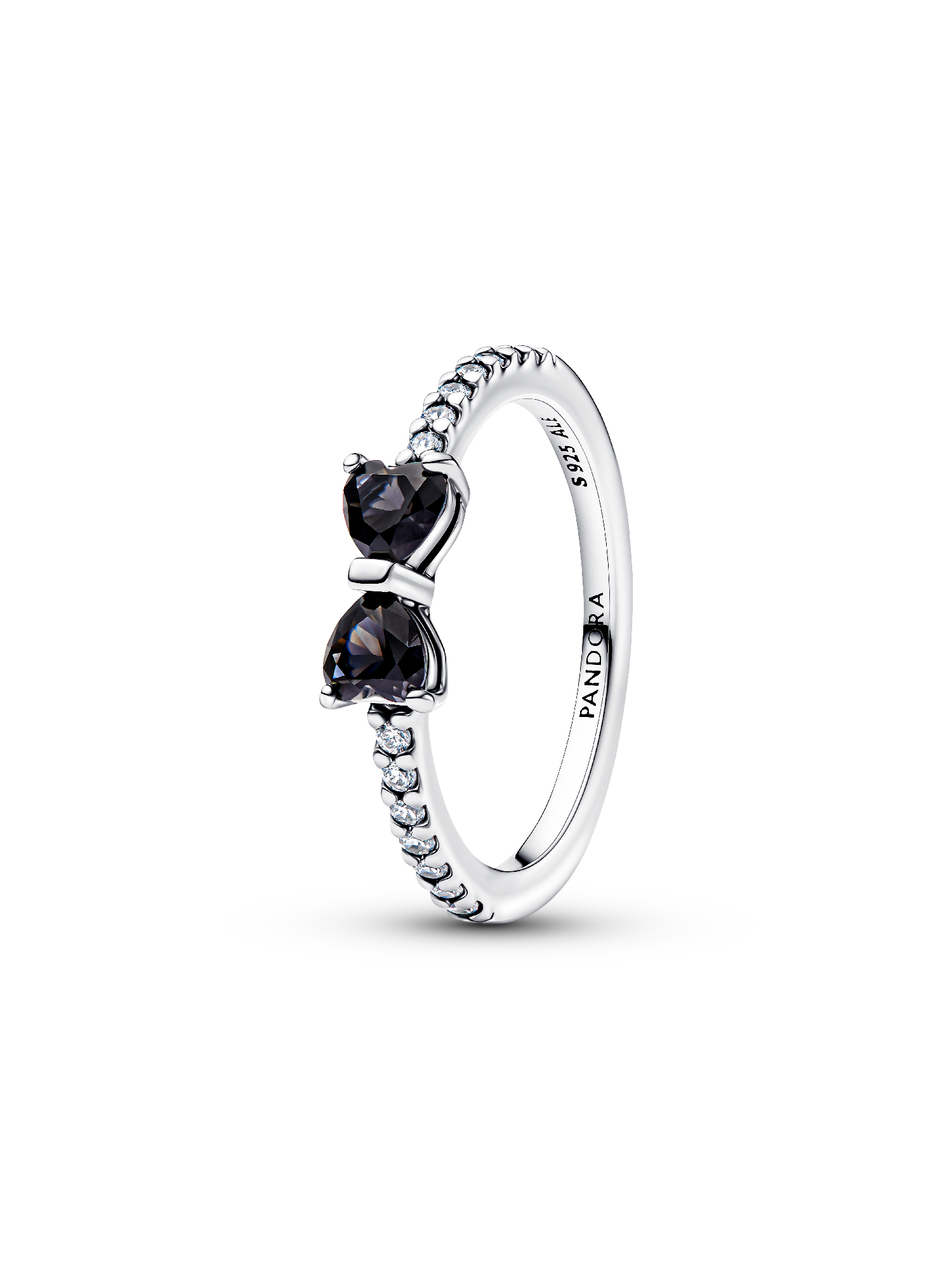 Funklende Svart Sløyfe Ring