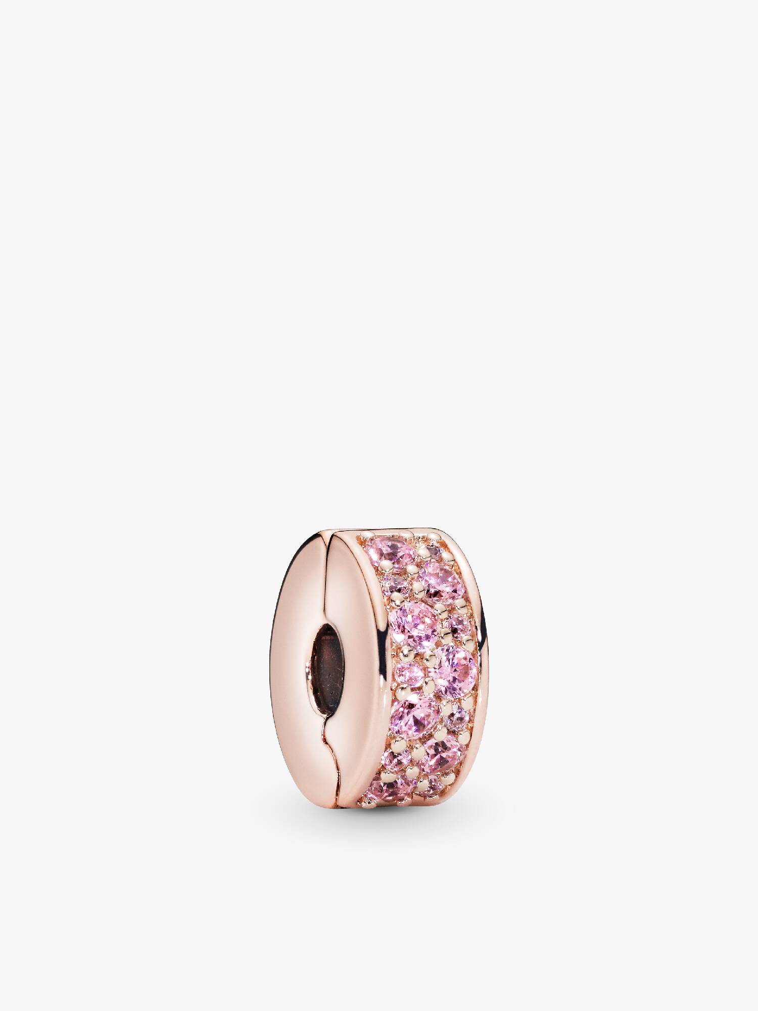 Rosa Pavé Klemmecharm