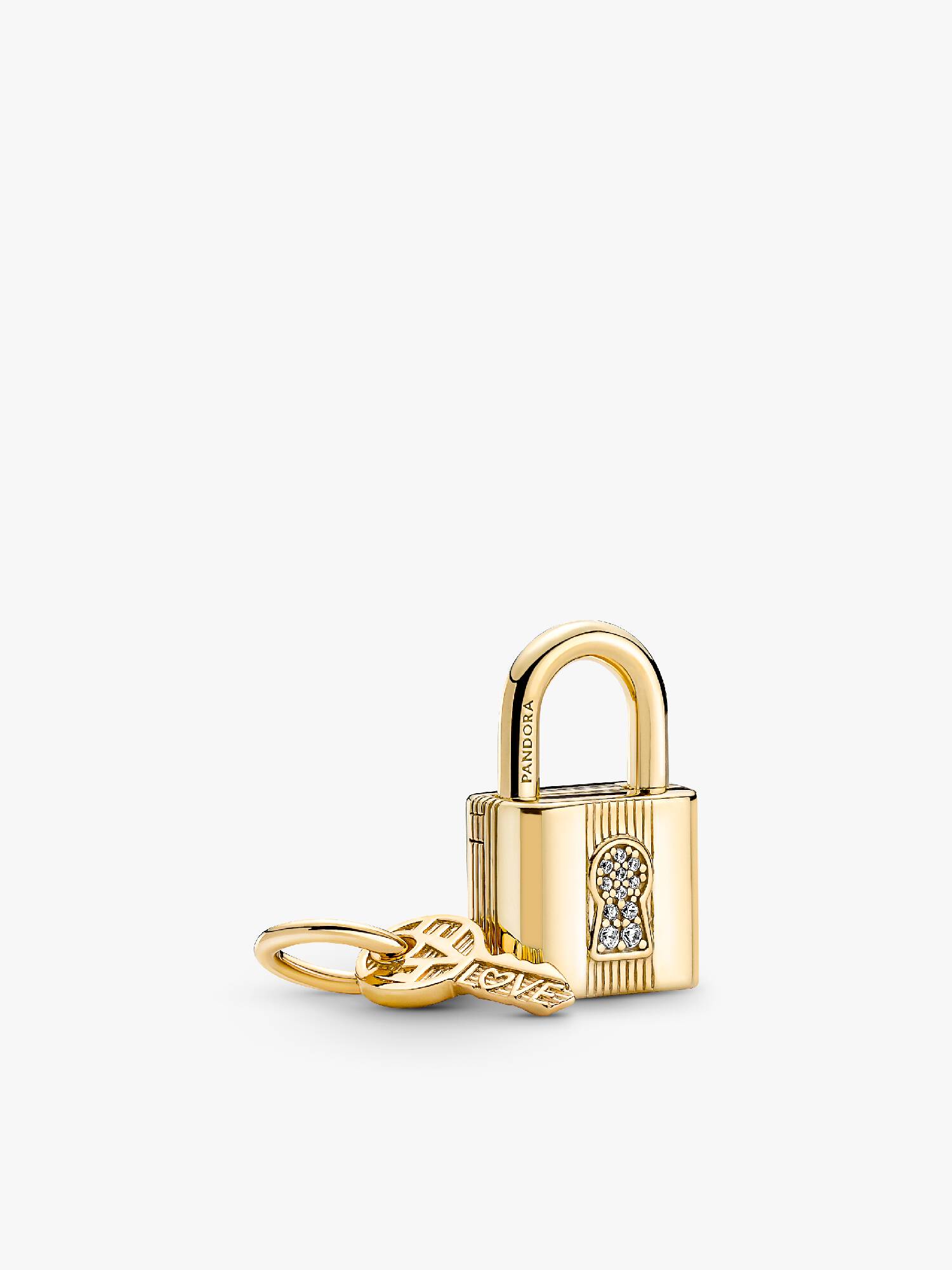 Hengelås og Nøkkel Hengende Charm