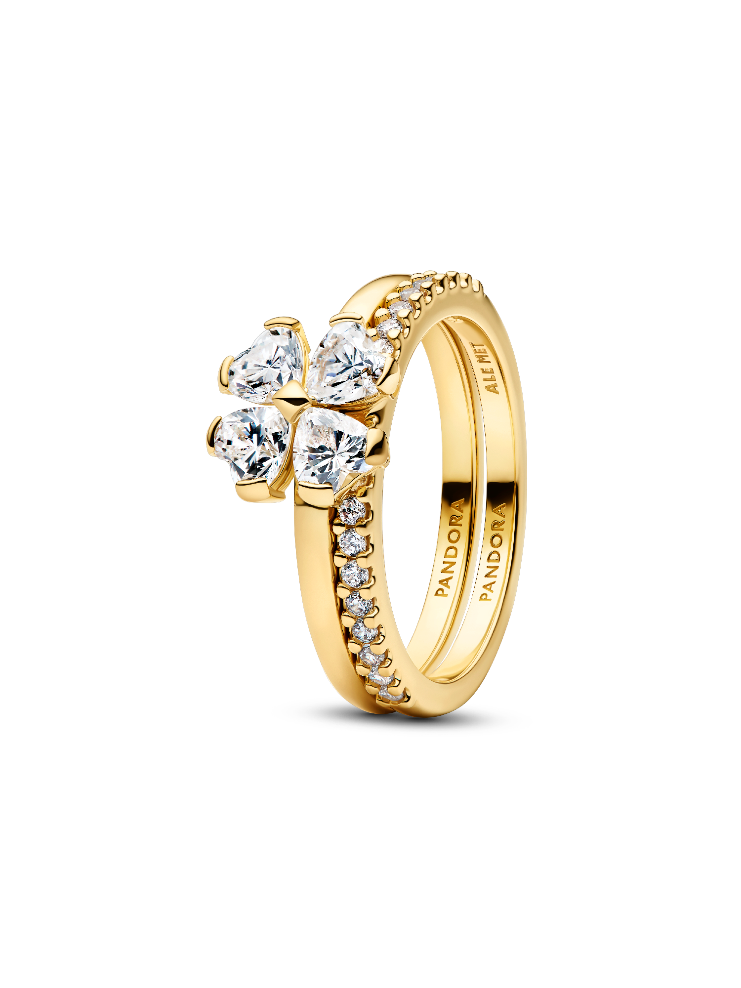 Funklende Kløver Delbar Ring