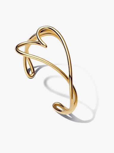 Organisk Formet Hjerte Bangle