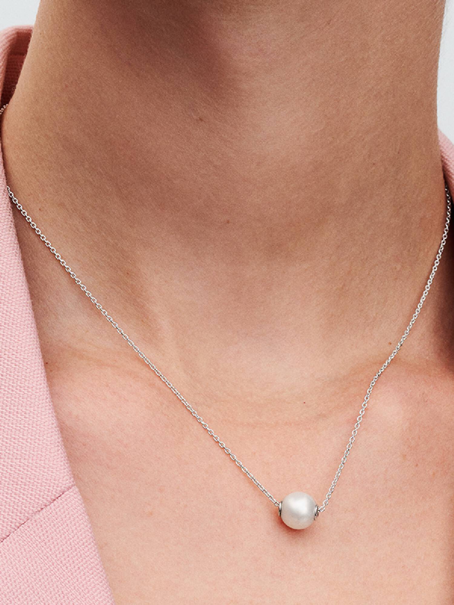 Behandlet Ferskvannskulturperle Collier Halskjede
