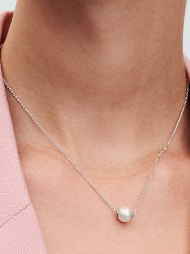 Behandlet Ferskvannskulturperle Collier Halskjede