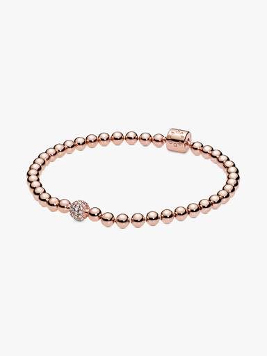 Sølvkuler og Pavé Armbånd
