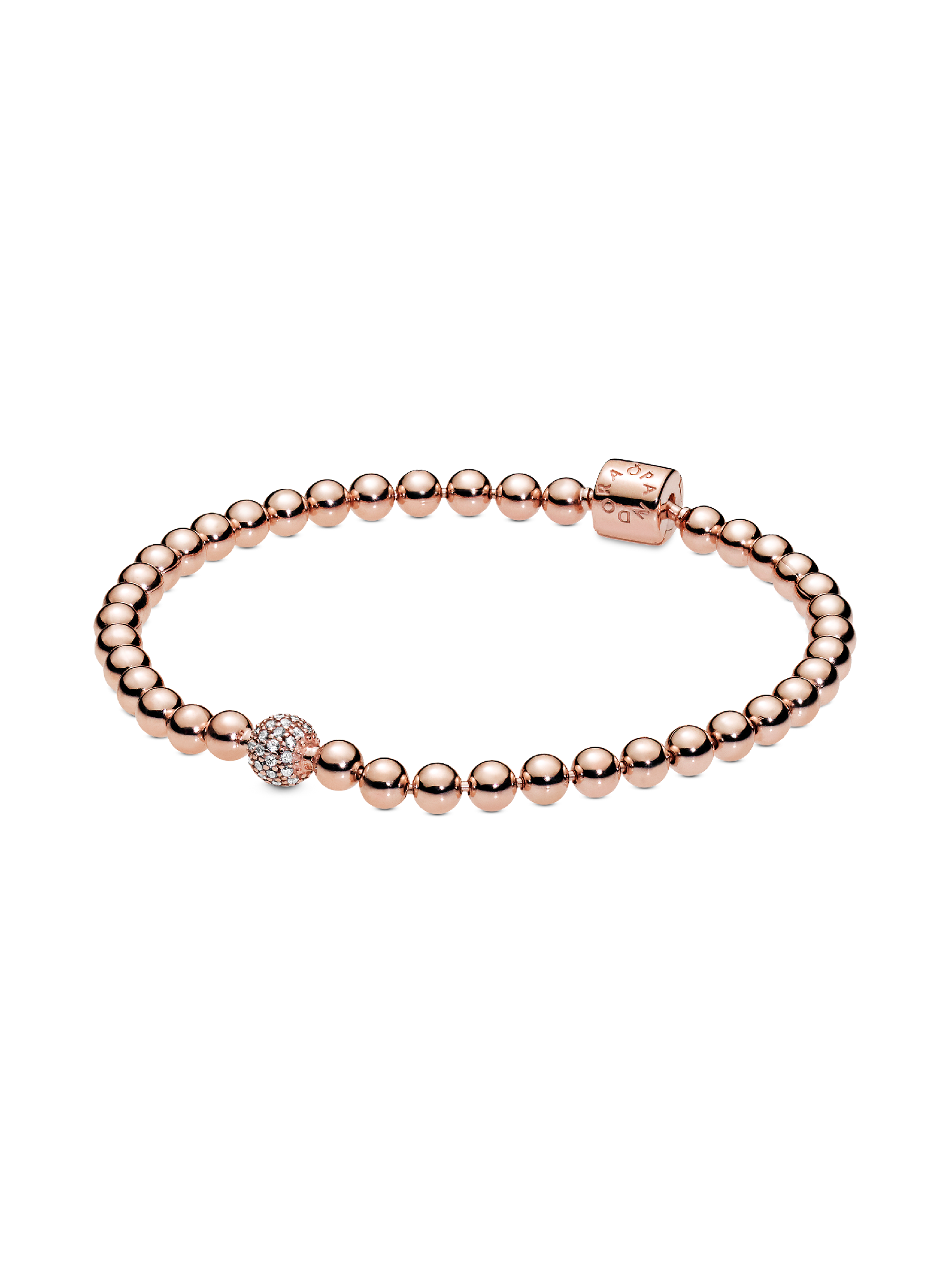 Sølvkuler og Pavé Armbånd