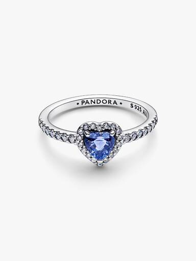 Funklende Hevet Hjerte Ring