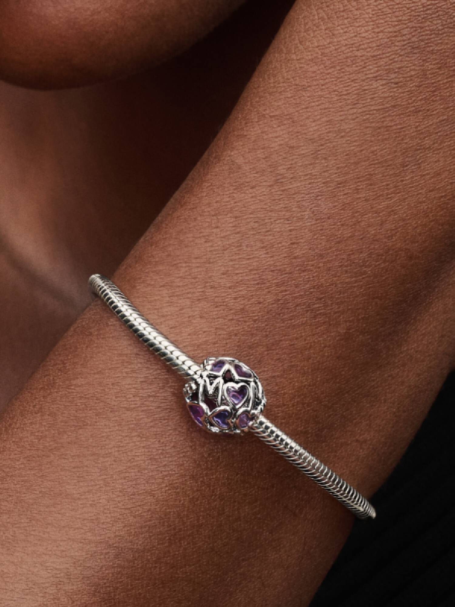 Openwork Hjerter Mum Charm