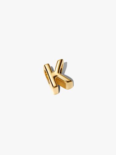 Mini Bokstaven K Alfabet Charm