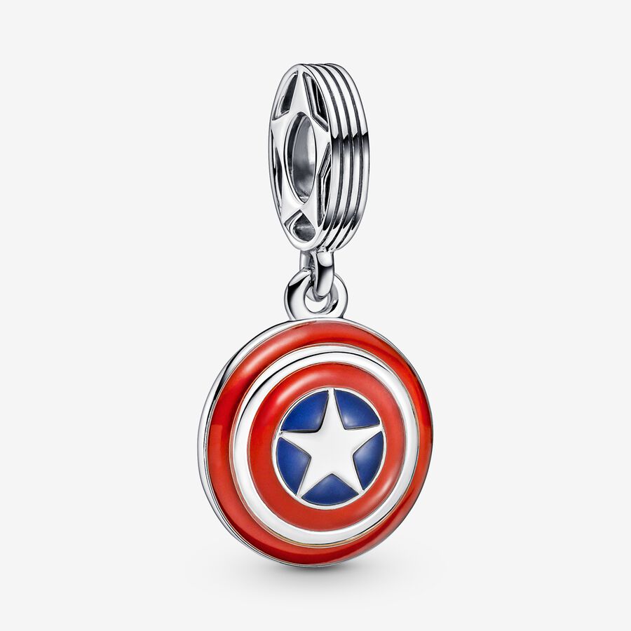 Marvel The Avengers Captain America Shield Hengende Charm image number 0