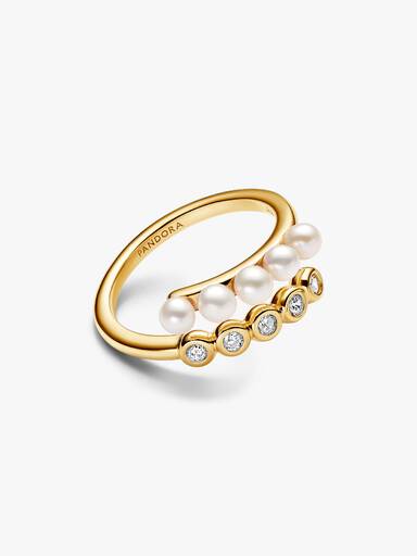 Behandlede Ferskvannskulturperler og Steiner Åpen Ring