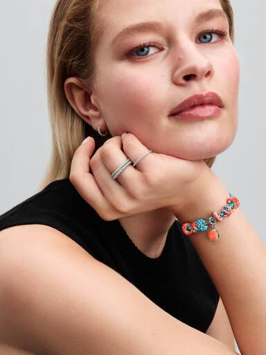 Fargerik Sjøstjerne Mini Charm