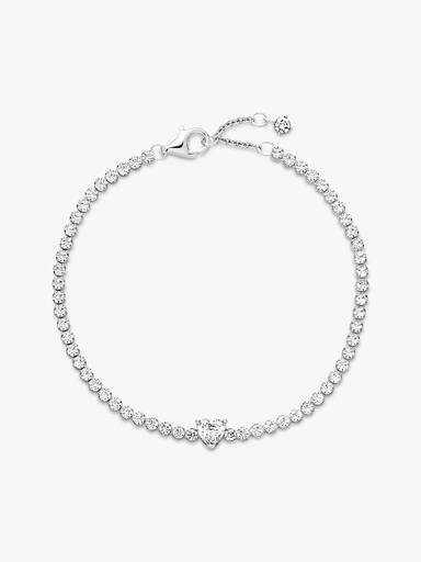 Funklende Hjerte Tennisarmbånd