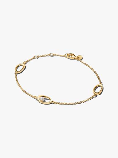 Organisk Formet Oval og Behandlet Ferskvannskulturperle Armbånd