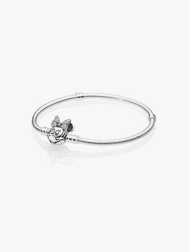 Disney Pandora Moments Pavé Minni Mus Klemme Slangekjedearmbånd
