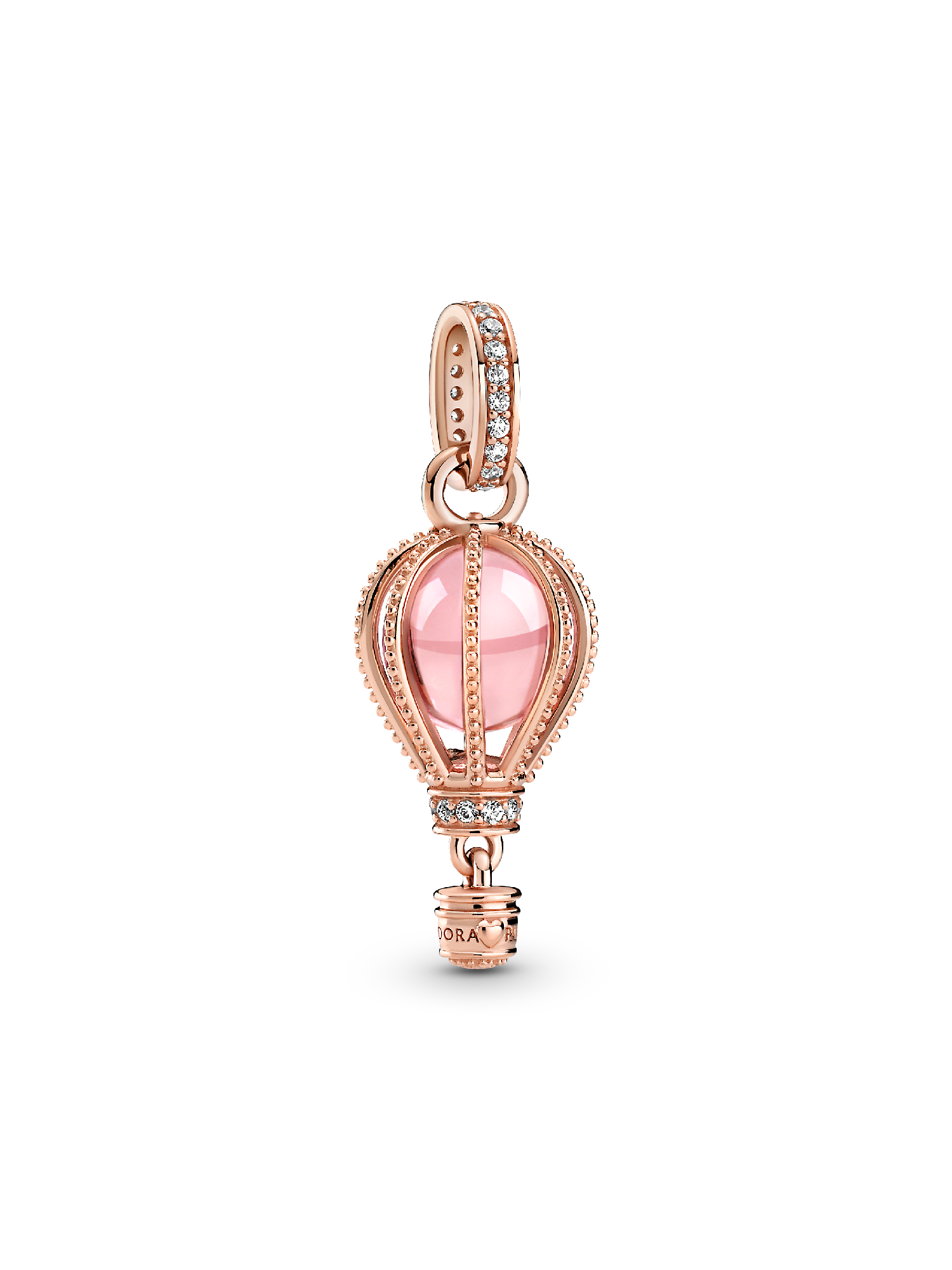 Funklende Rosa Luftballong Hengende Charm
