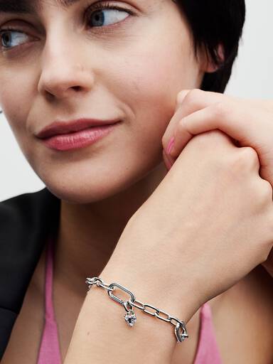 Nøkkelhull Hjerte Mini Hengende Charm