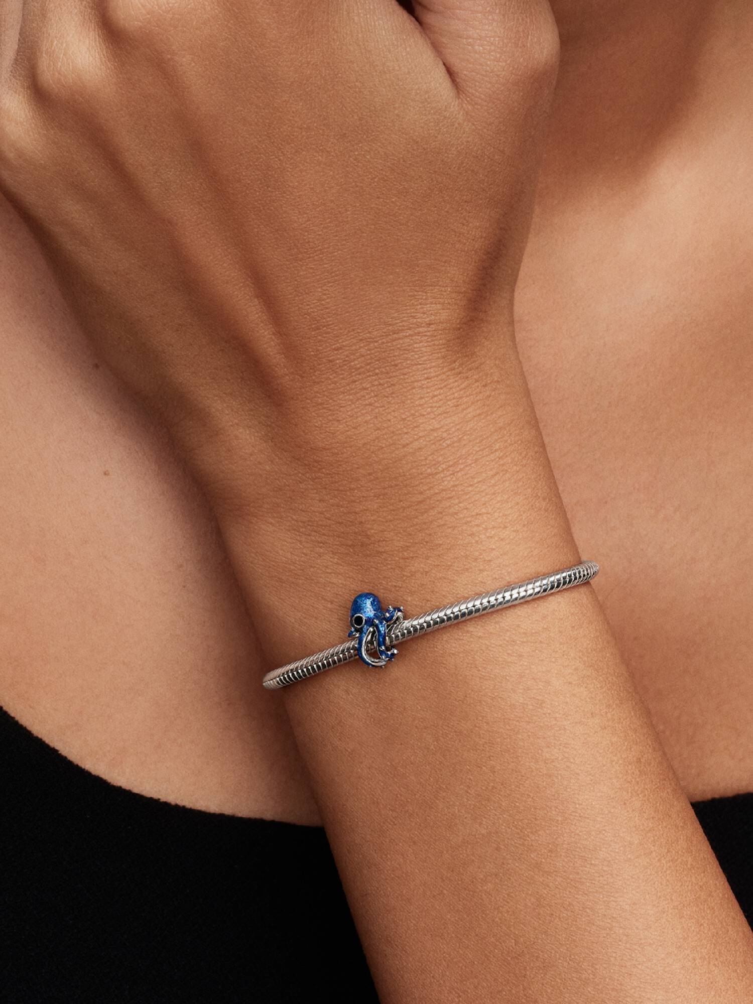 Blå Blekksprut Charm