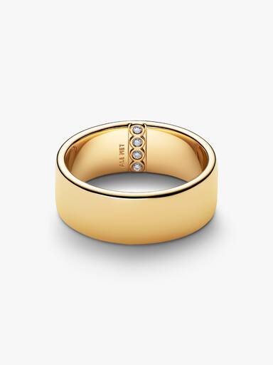 Inngraverbar Bred Båndring