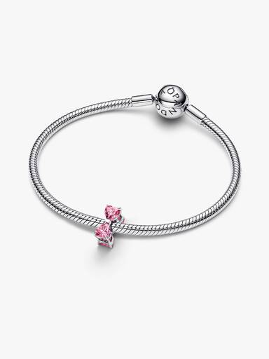 Pink Sløyfe Charm