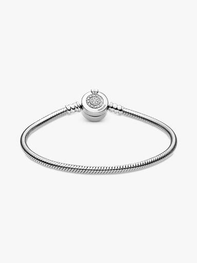Funklende Crown O Chain Slangekjedearmbånd