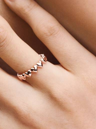 Rad med Hjerter Ring