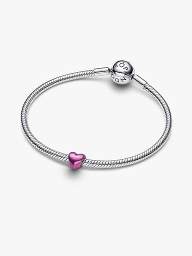 Pink Hjerte Mini Charm