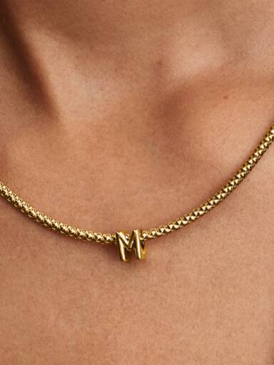 Mini Bokstaven M Alfabet Charm