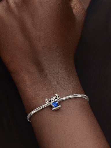 Disney Stitch Blått Hjerte Charm
