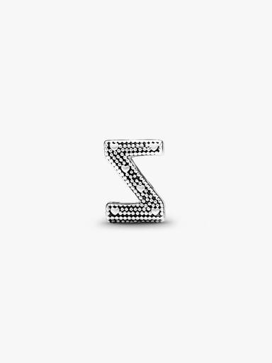 Letter Z silver charm