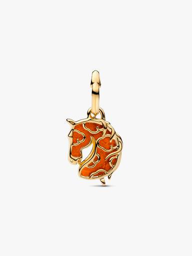 Rød Ildhest Muranoglass Hengende Charm