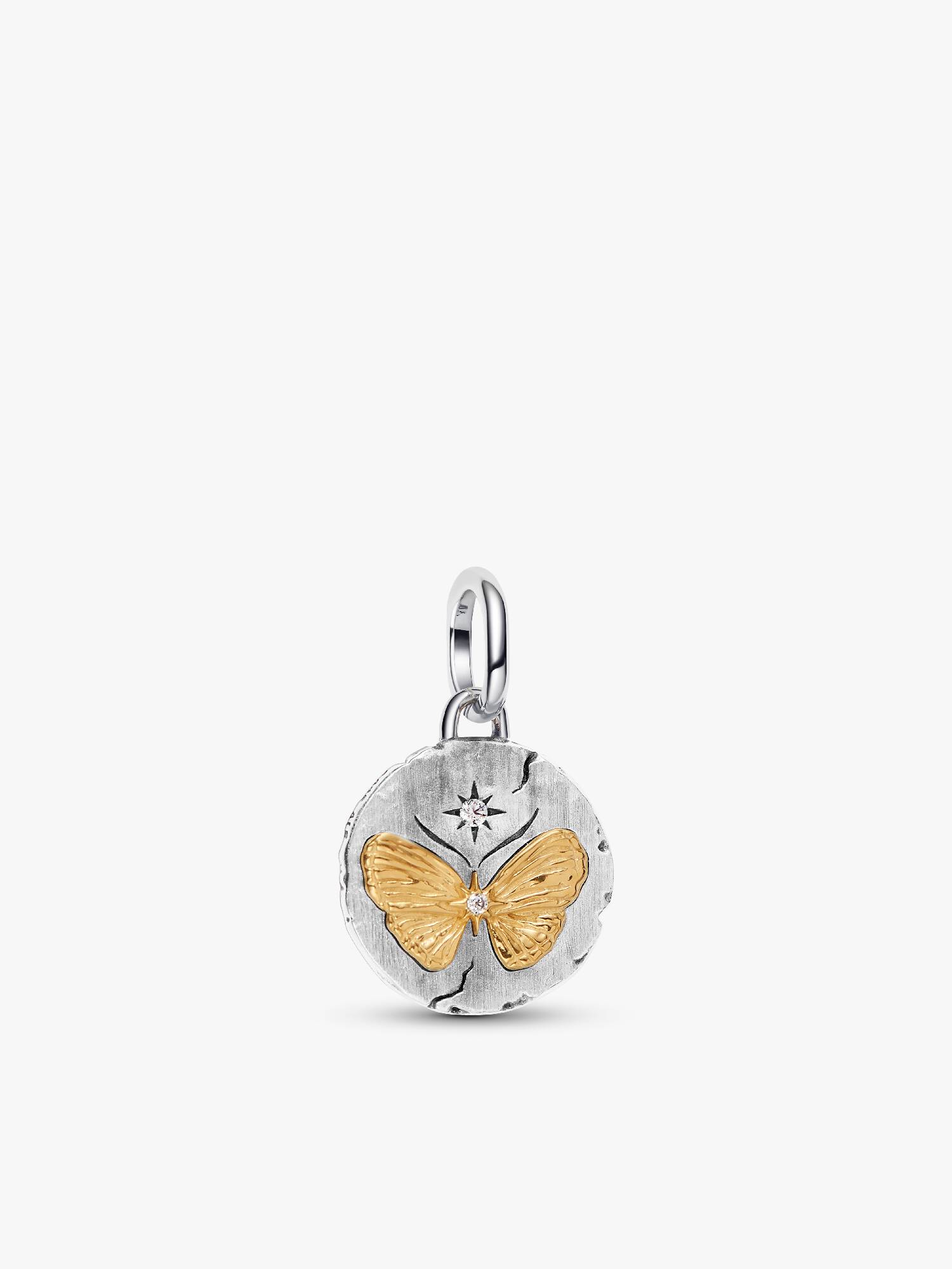 Sommerfugl Medaljong Charm