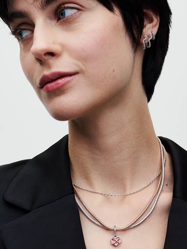 Funklende Evighetshjerte Hengende Charm