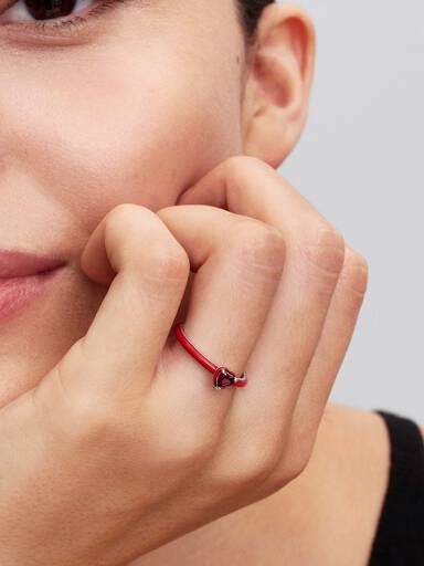 Rosa Chakra Hjerte Ring