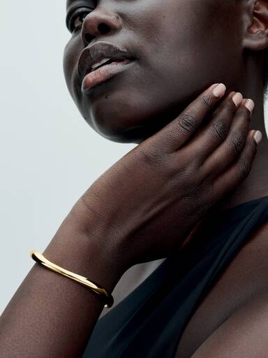 Organisk Formet Åpent Bangle