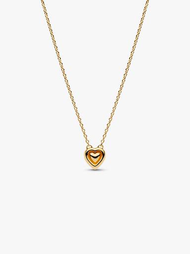 Funklende Hjerte Halo Collier Halskjede