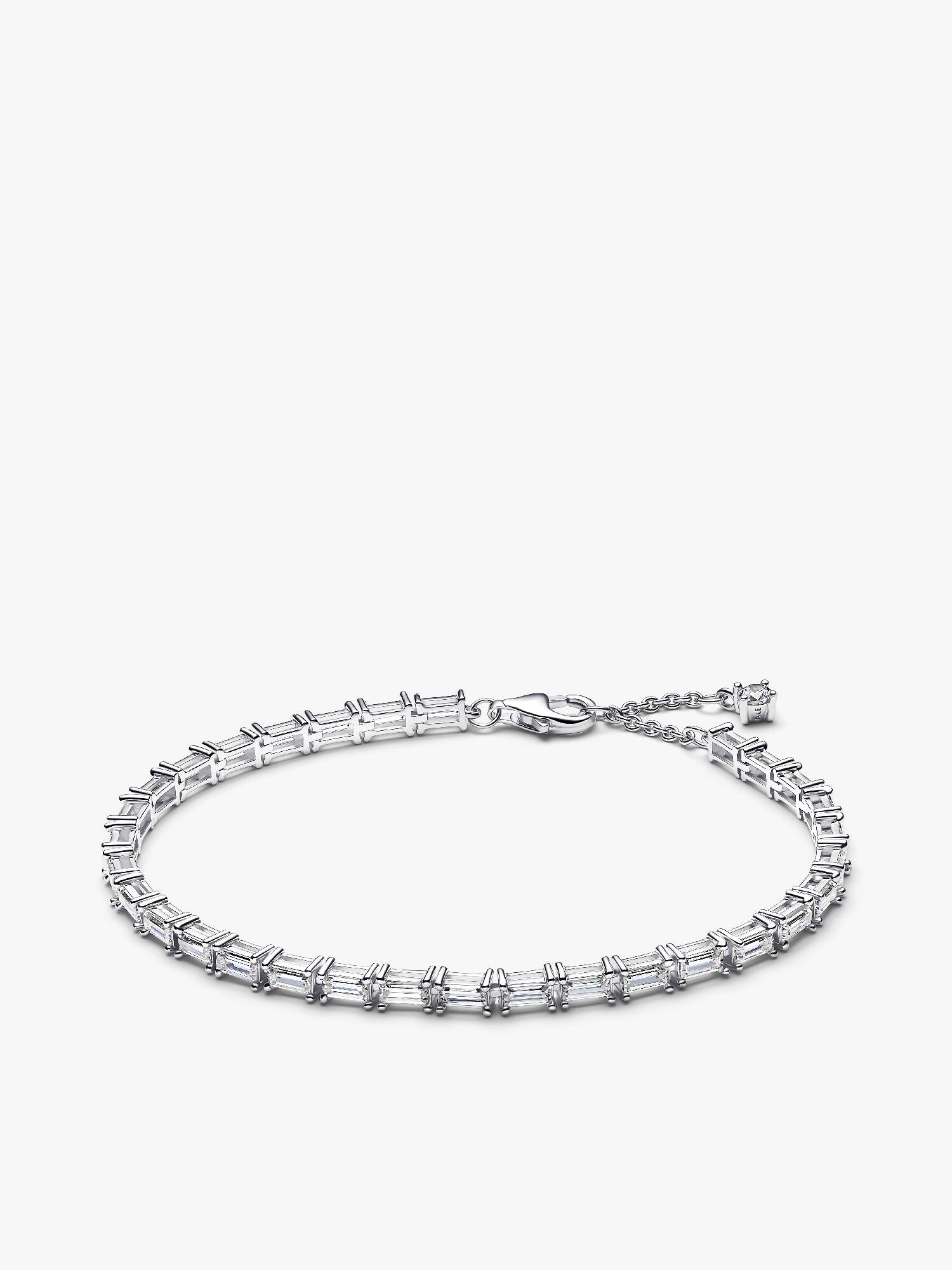 Funklende Baguette Tennisarmbånd