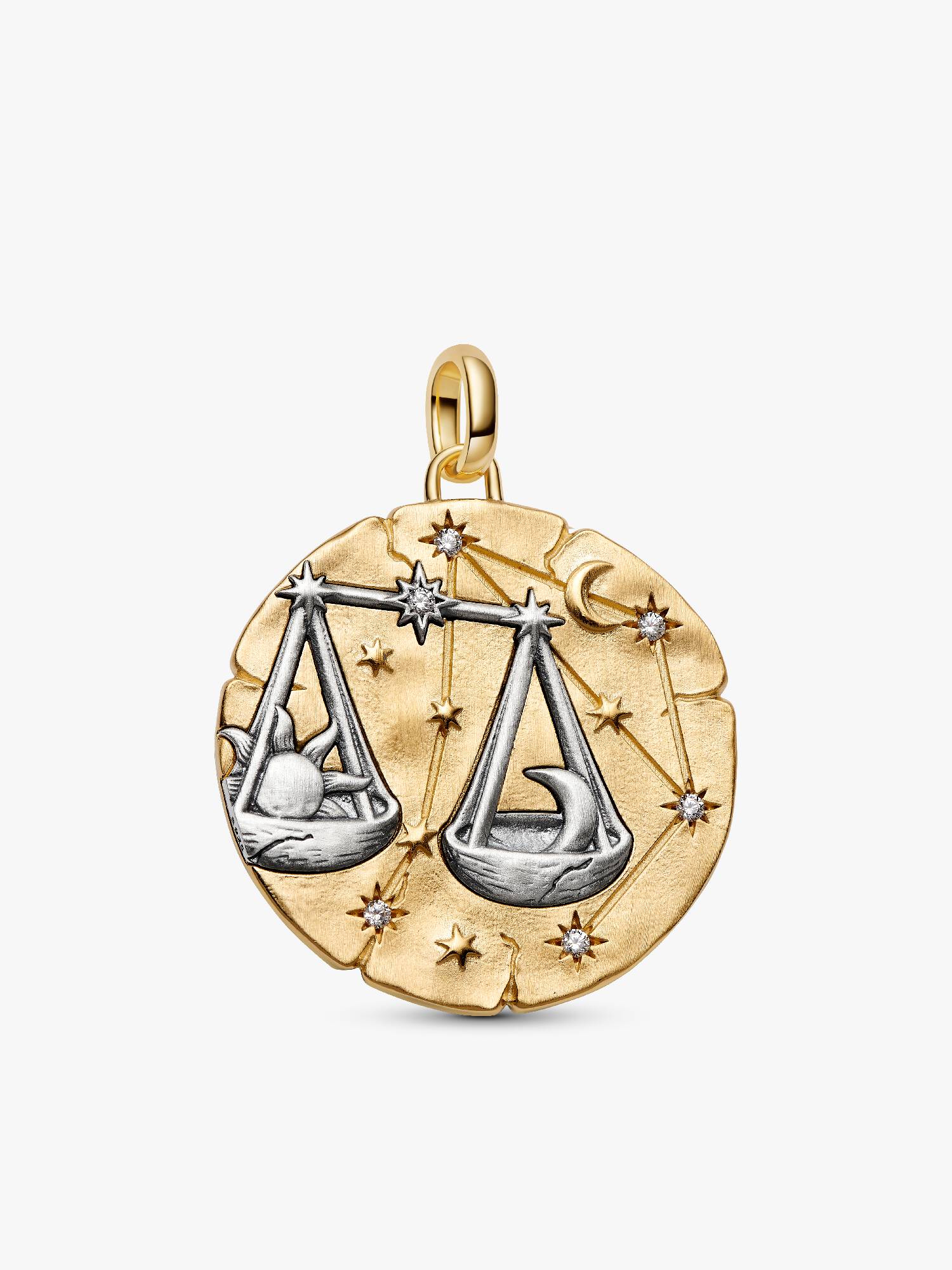 Stjernetegnet Vekten Oversized Medaljong Charm