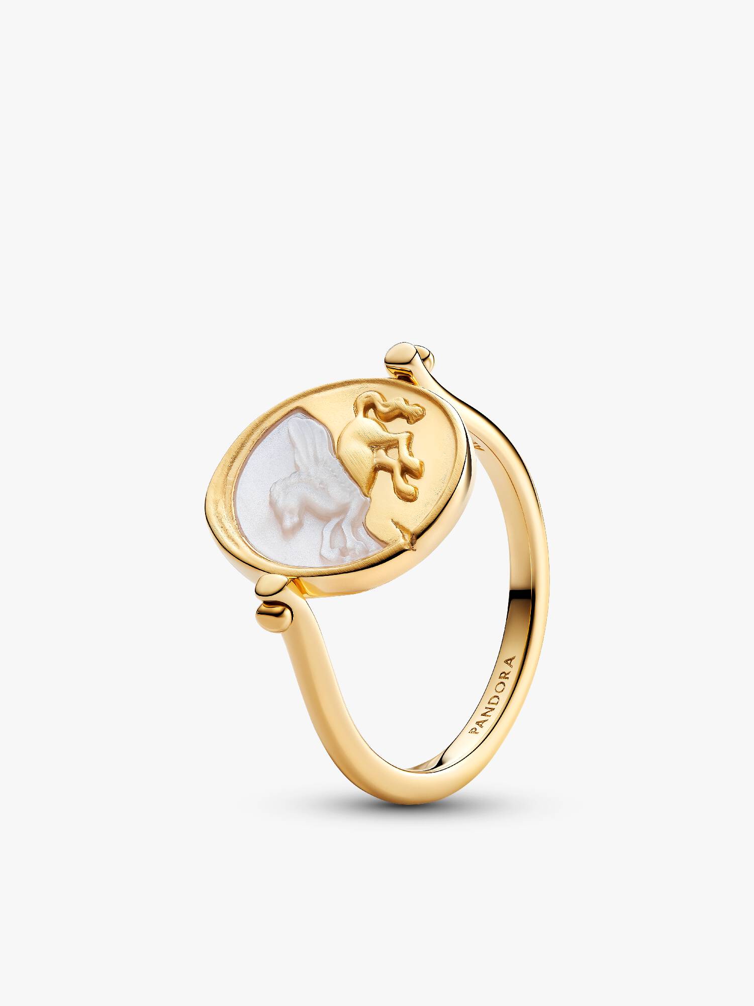 Pegasus Vendbar Medaljong Ring