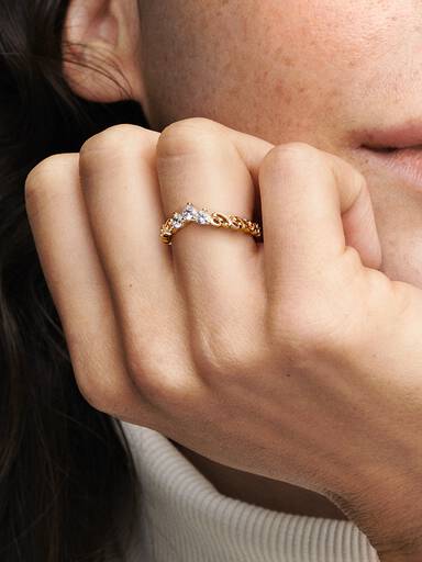 Kongelig Virvel Tiara Ring