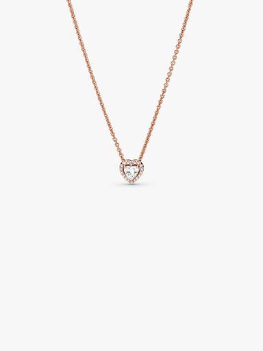 Funklende Hjerte Collier Halskjede