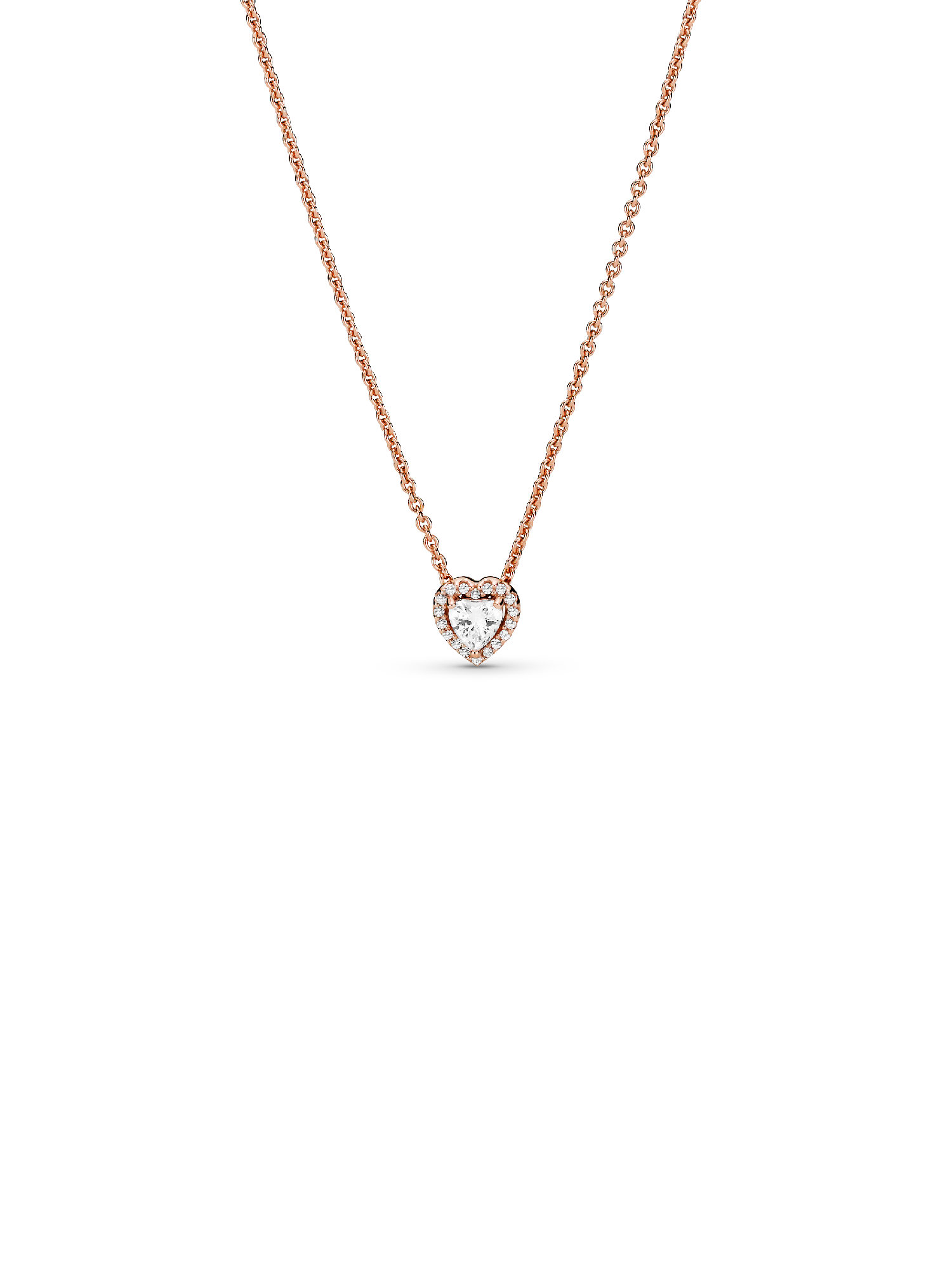 Funklende Hjerte Collier Halskjede