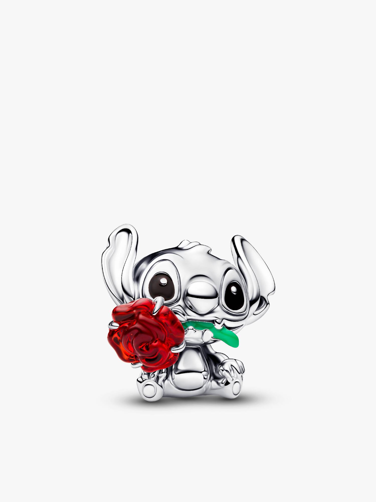 Disney Stitch Rose Muranoglass Charm