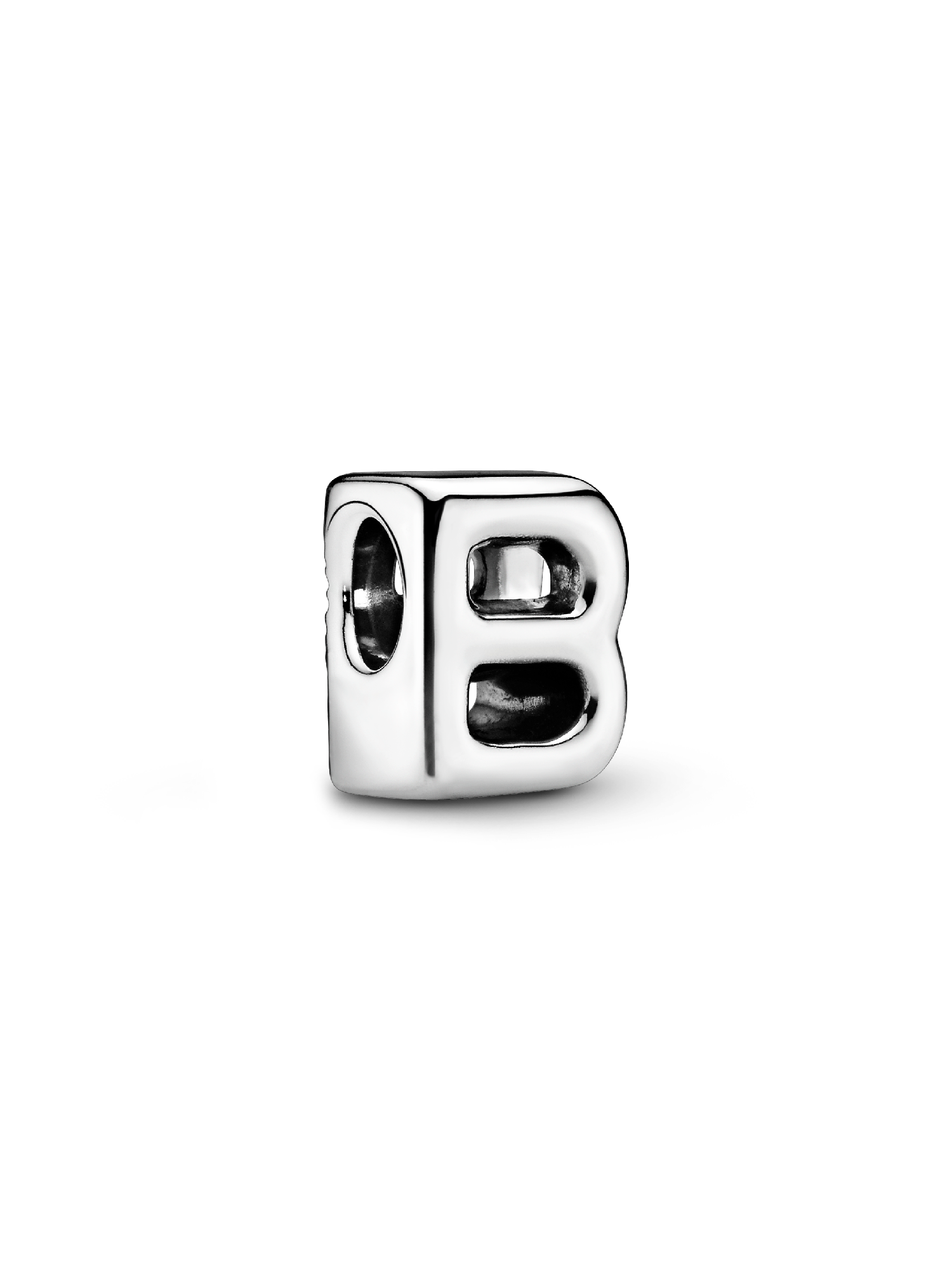 Letter B silver charm