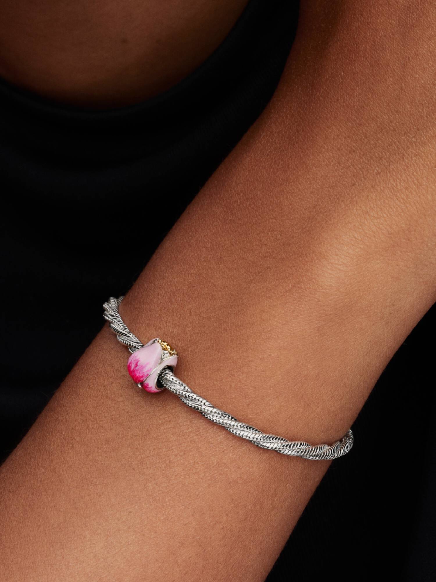 Rosa Tulipan Charm