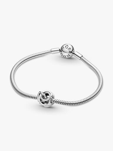 Familie For Alltid Omkranset Hjerte Charm